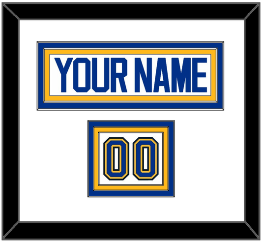 St. Louis Nameplate & Number (Shoulder) - Road White (2017-2025) - Premier Tier 1