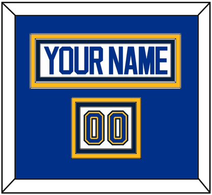 St. Louis Nameplate & Number (Shoulder) - Road White (2014-2017) - Premier Tier 2