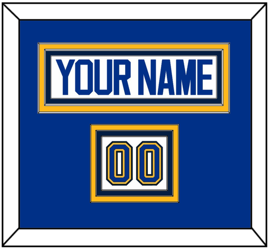 St. Louis Nameplate & Number (Shoulder) - Road White (2017-2025) - Premier Tier 2