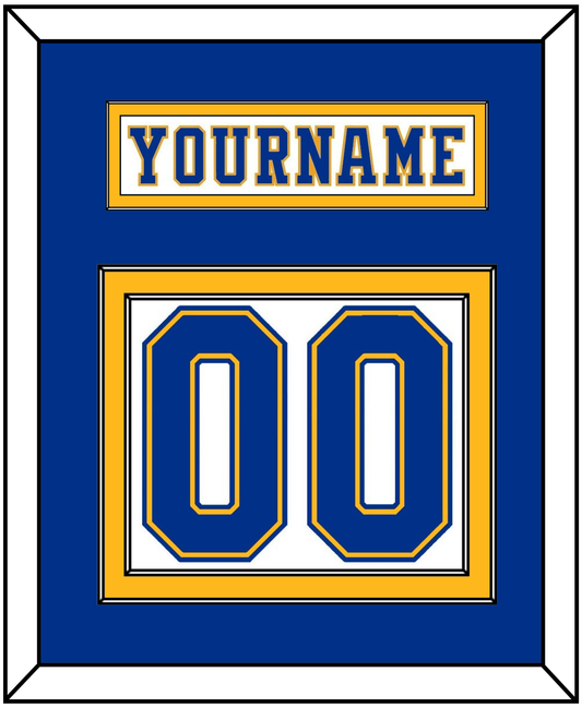 St. Louis Nameplate & Number (Back) - Home White (1974-1984) - Signature Tier 2