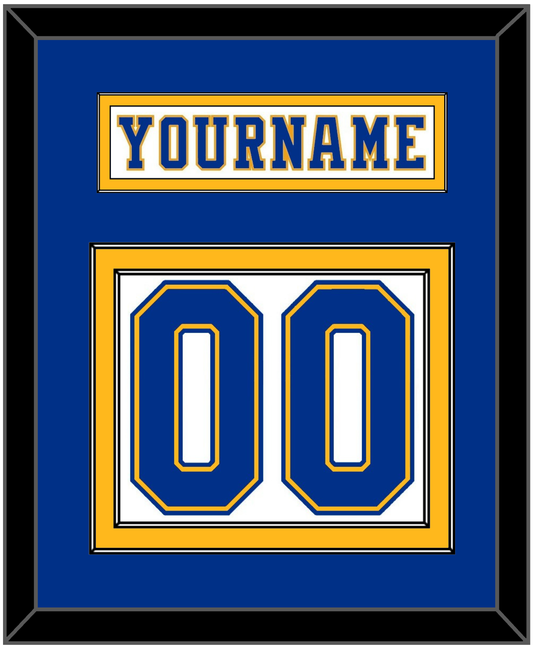 St. Louis Nameplate & Number (Back) - Home White (1974-1984) - Signature Tier 2