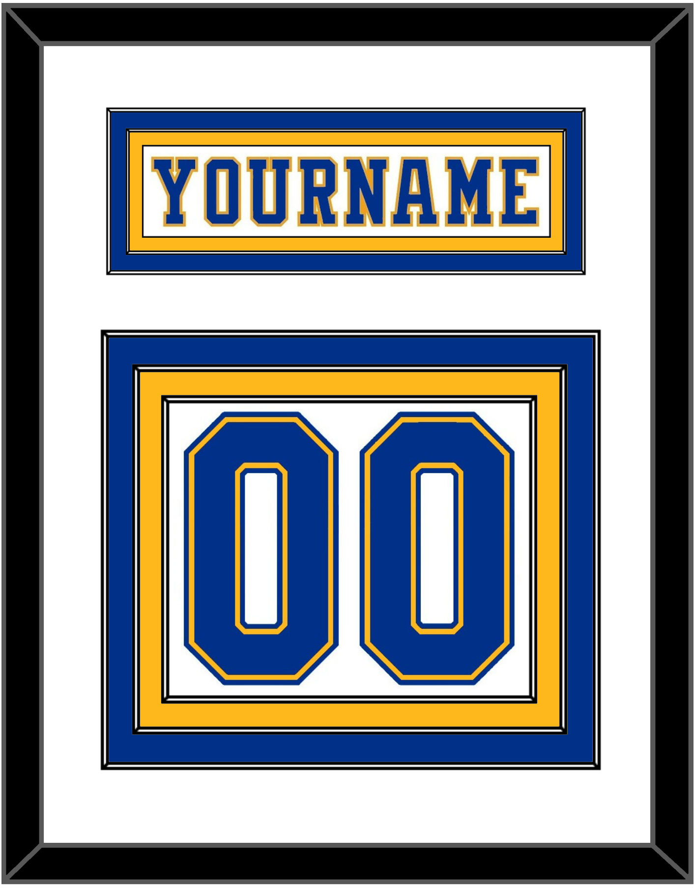 St. Louis Nameplate & Number (Back) - Home White (1974-1984) - Premier Tier 1