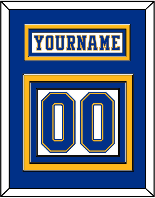 St. Louis Nameplate & Number (Back) - Home White (1974-1984) - Premier Tier 2