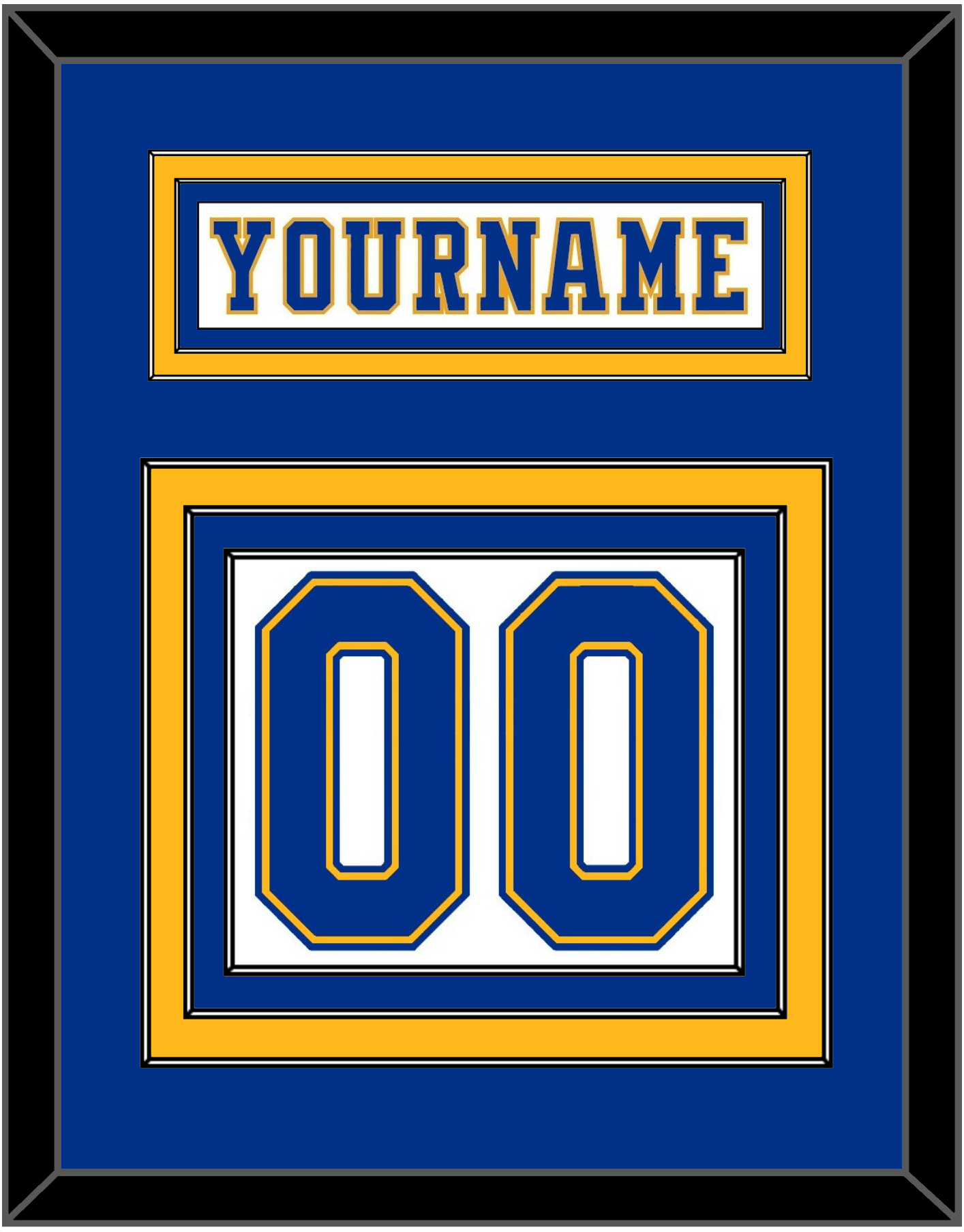 St. Louis Nameplate & Number (Back) - Home White (1974-1984) - Premier Tier 2