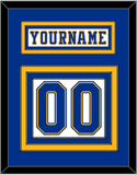 St. Louis Nameplate & Number (Back) - Home White (1974-1984) - Triple Mat 2