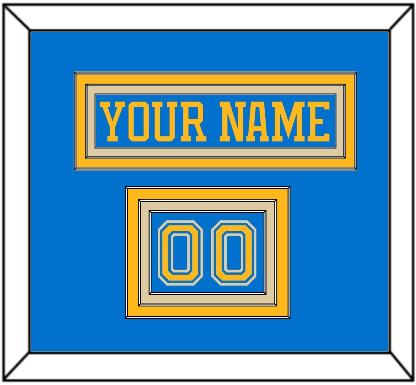St. Louis Nameplate & Number (Shoulder) - Alternate Blue (2018-2025) - Premier Tier 2