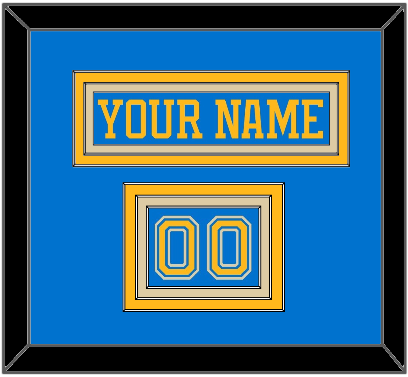 St. Louis Nameplate & Number (Shoulder) - Alternate Blue (2018-2025) - Premier Tier 2
