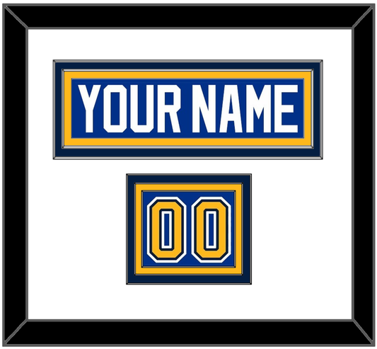 St. Louis Nameplate & Number (Shoulder) - Road/Home Blue (1998-2007) - Premier Tier 1
