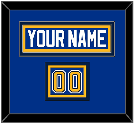 St. Louis Nameplate & Number (Shoulder) - Road/Home Blue (1998-2007) - Premier Tier 2