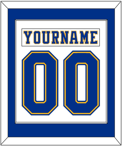 St. Louis Nameplate & Number (Back) Combined - Home White (1974-1984) - Essential Tier 1