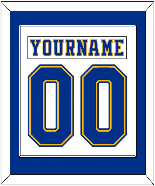 St. Louis Nameplate & Number (Back) Combined - Home White (1974-1984) - Essential Tier 1