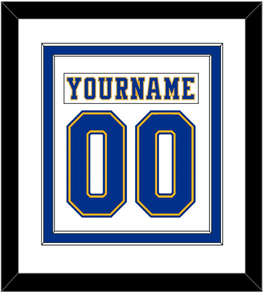 St. Louis Nameplate & Number (Back) Combined - Home White (1974-1984) - Signature Tier 1