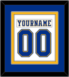 St. Louis Nameplate & Number (Back) Combined - Home White (1974-1984) - Double Mat 2