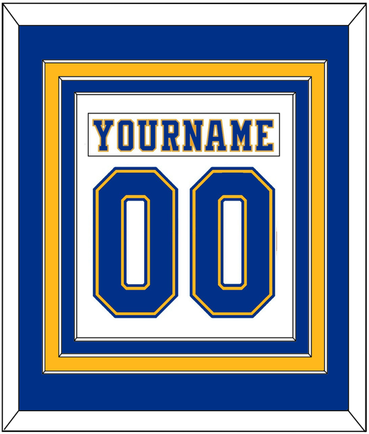 St. Louis Nameplate & Number (Back) Combined - Home White (1974-1984) - Premier Tier 2