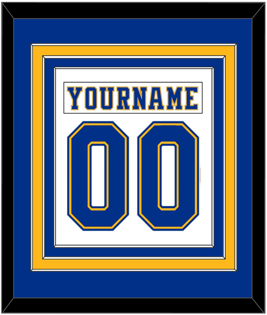 St. Louis Nameplate & Number (Back) Combined - Home White (1974-1984) - Premier Tier 2