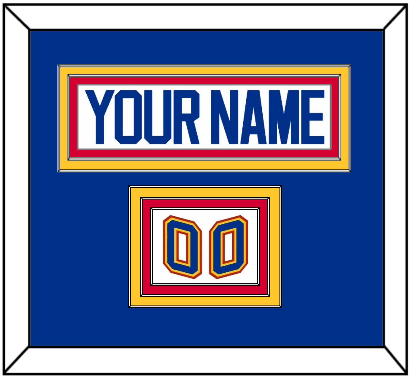 St. Louis Nameplate & Number (Shoulder) - Home White (1995-1998) - Premier Tier 2