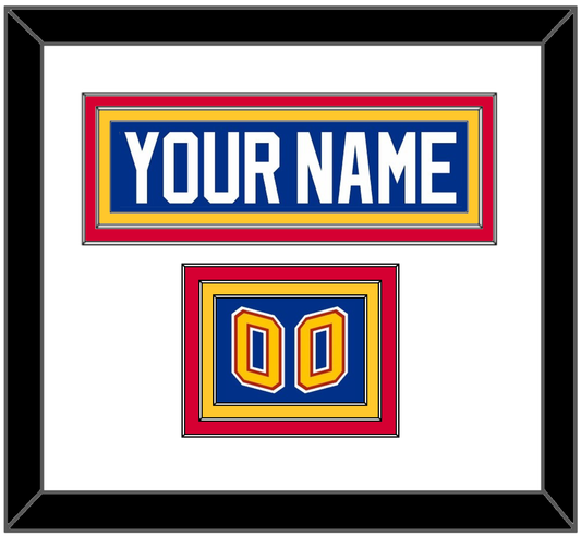 St. Louis Nameplate & Number (Shoulder) - Road Blue (1995-1998) - Premier Tier 1