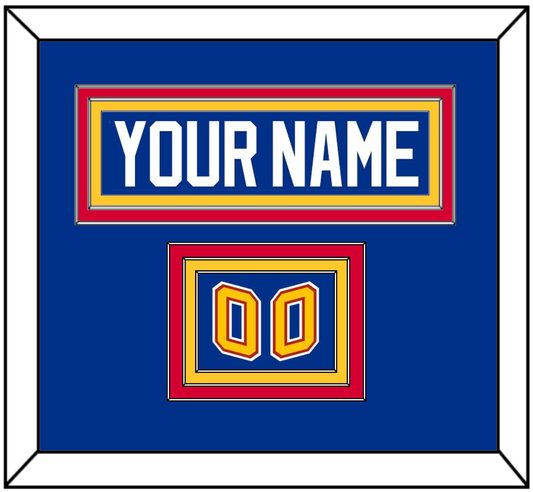 St. Louis Nameplate & Number (Shoulder) - Road Blue (1995-1998) - Premier Tier 2