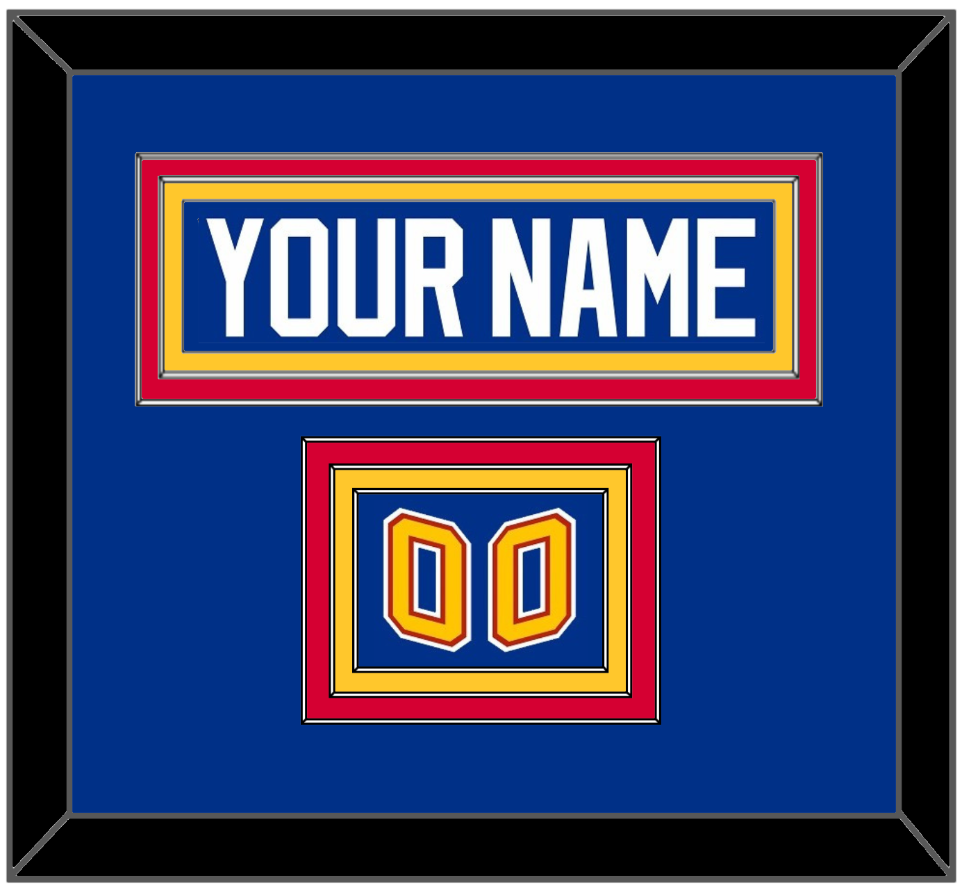 St. Louis Nameplate & Number (Shoulder) - Road Blue (1995-1998) - Premier Tier 2