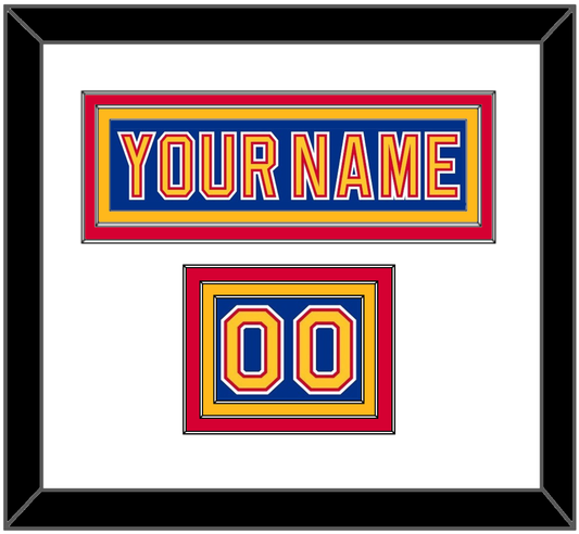 St. Louis Nameplate & Number (Shoulder) - Road Blue (1992-1995) - Premier Tier 1