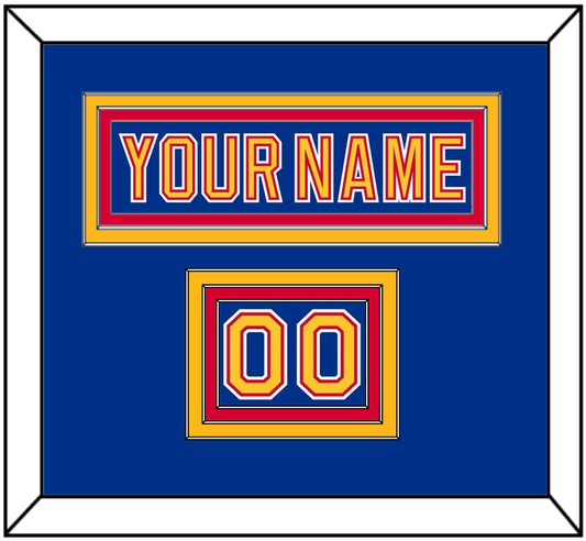 St. Louis Nameplate & Number (Shoulder) - Road Blue (1992-1995) - Premier Tier 2