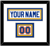 St. Louis Nameplate & Number (Shoulder) - Home White (1985-1987) - Triple Mat 1