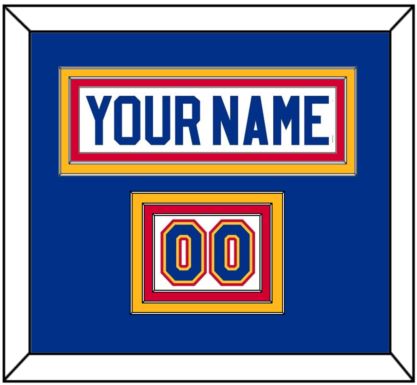St. Louis Nameplate & Number (Shoulder) - Home White (1985-1987) - Premier Tier 2