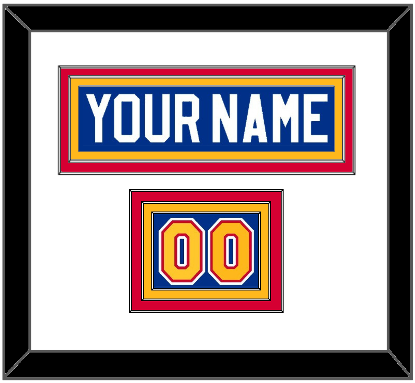 St. Louis Nameplate & Number (Shoulder) - Road Blue (1985-1987) - Premier Tier 1