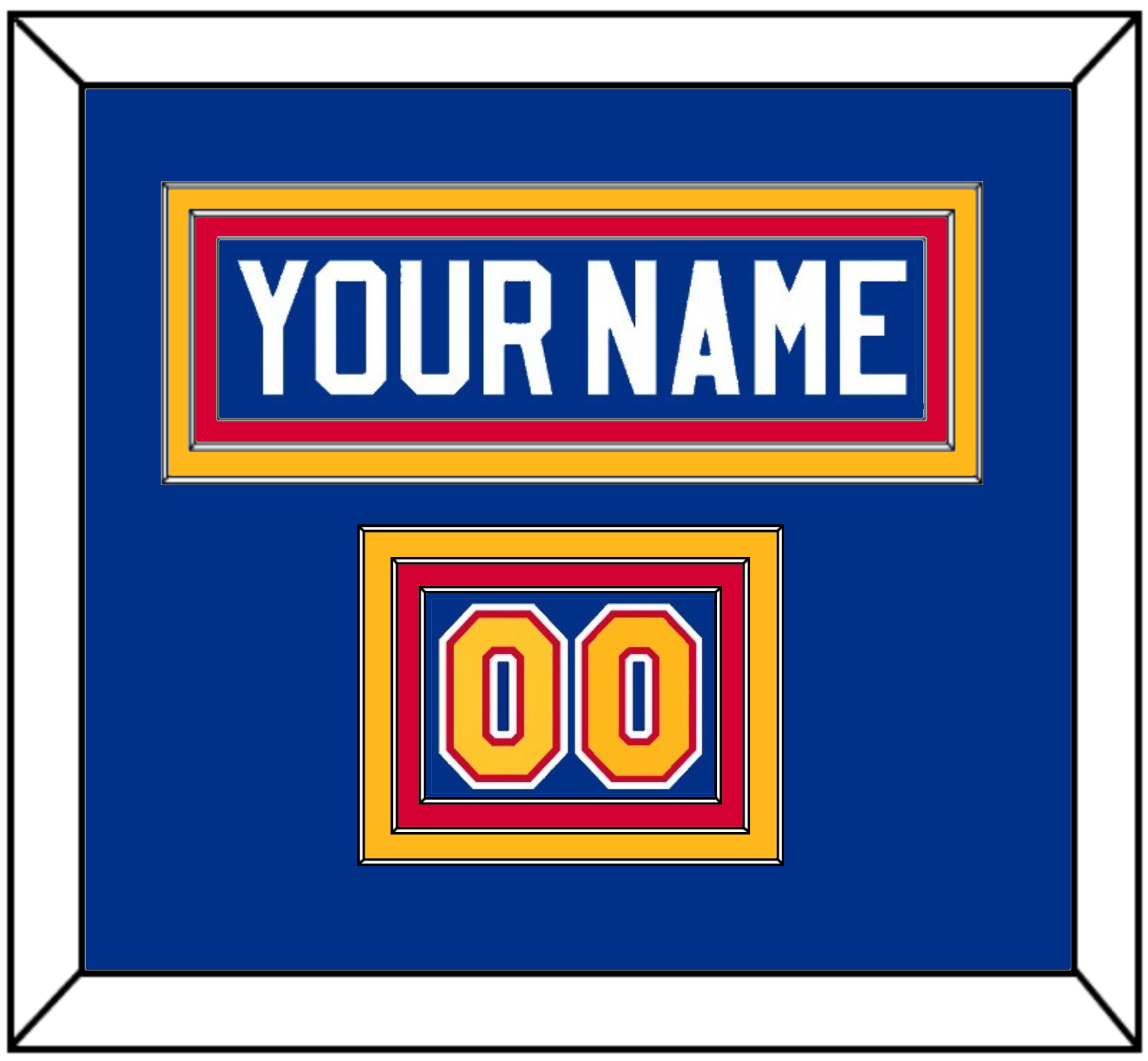 St. Louis Nameplate & Number (Shoulder) - Road Blue (1985-1987) - Premier Tier 2