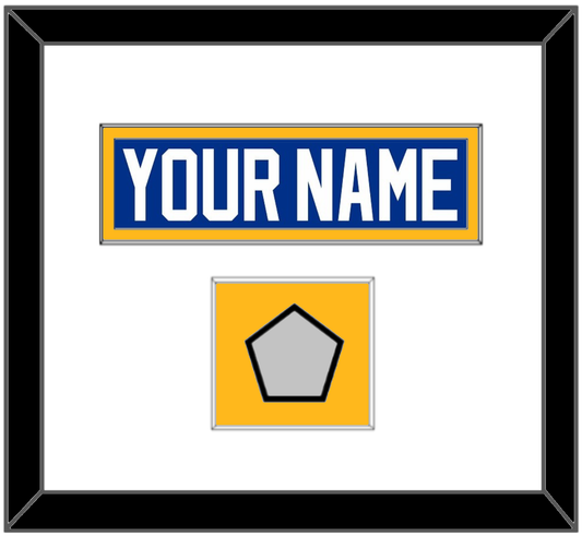 St. Louis Nameplate & Stanley Cup Champions Patch - Home Blue (2017-2025) - Essential Tier 1