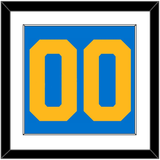 St. Louis Number (Back) - Home Blue - Single Mat 1