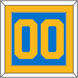 St. Louis Number (Back) - Home Blue - Single Mat 2