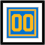 St. Louis Number (Back) - Home Blue - Triple Mat 1
