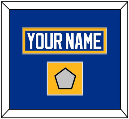 St. Louis Nameplate & Stanley Cup Finals Patch - Home Blue (2017-2025) - Essential Tier 3
