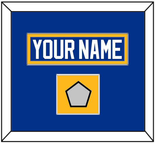 St. Louis Nameplate & Stanley Cup Finals Patch - Home Blue (2017-2025) - Essential Tier 3