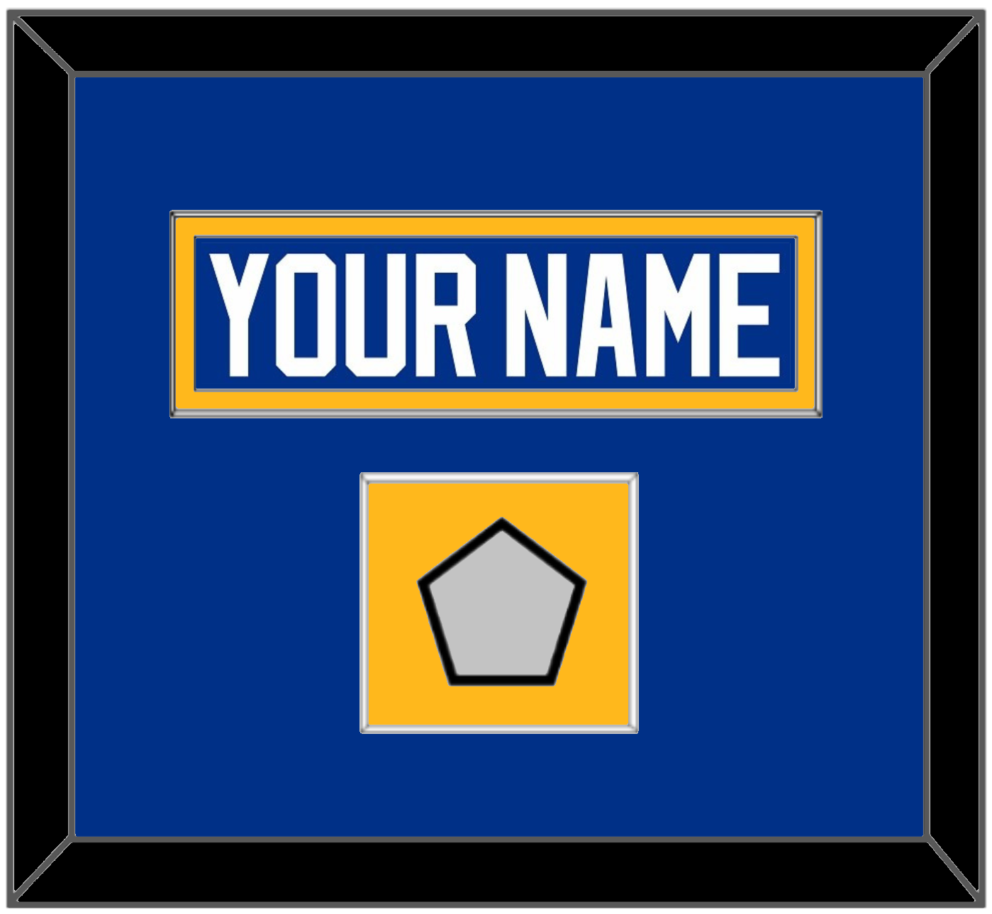 St. Louis Nameplate & Stanley Cup Finals Patch - Home Blue (2017-2025) - Essential Tier 3