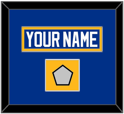 St. Louis Nameplate & Stanley Cup Finals Patch - Home Blue (2017-2025) - Essential Tier 3
