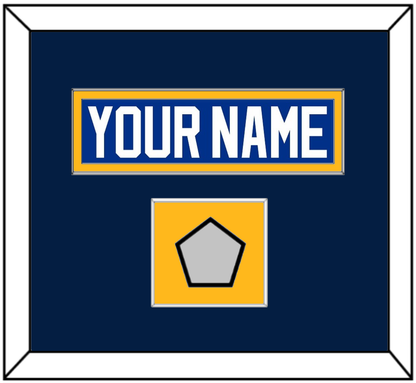 St. Louis Nameplate & Stanley Cup Champions Patch - Home Blue (2017-2025) - Essential Tier 5