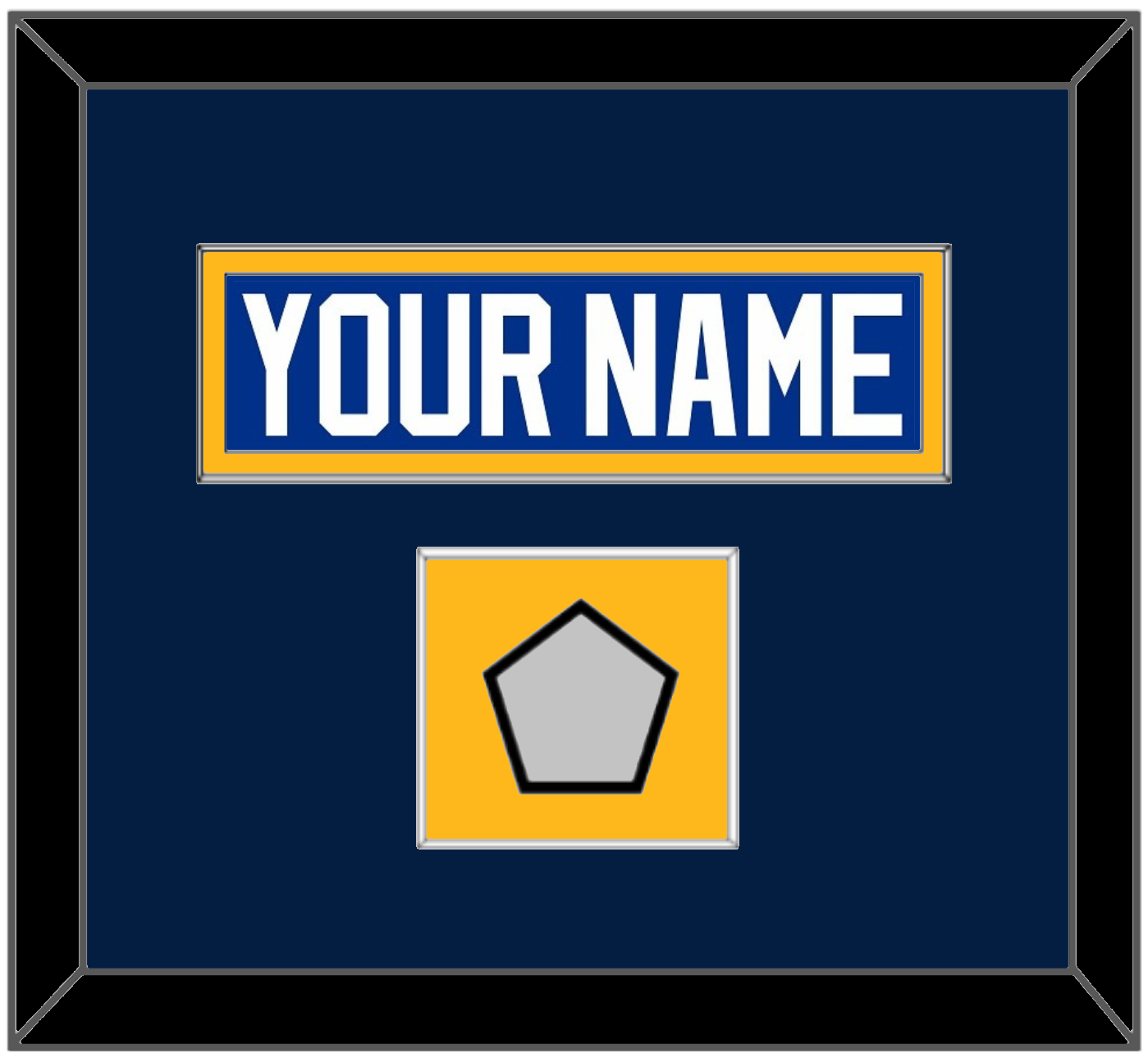 St. Louis Nameplate & Stanley Cup Champions Patch - Home Blue (2017-2025) - Essential Tier 5