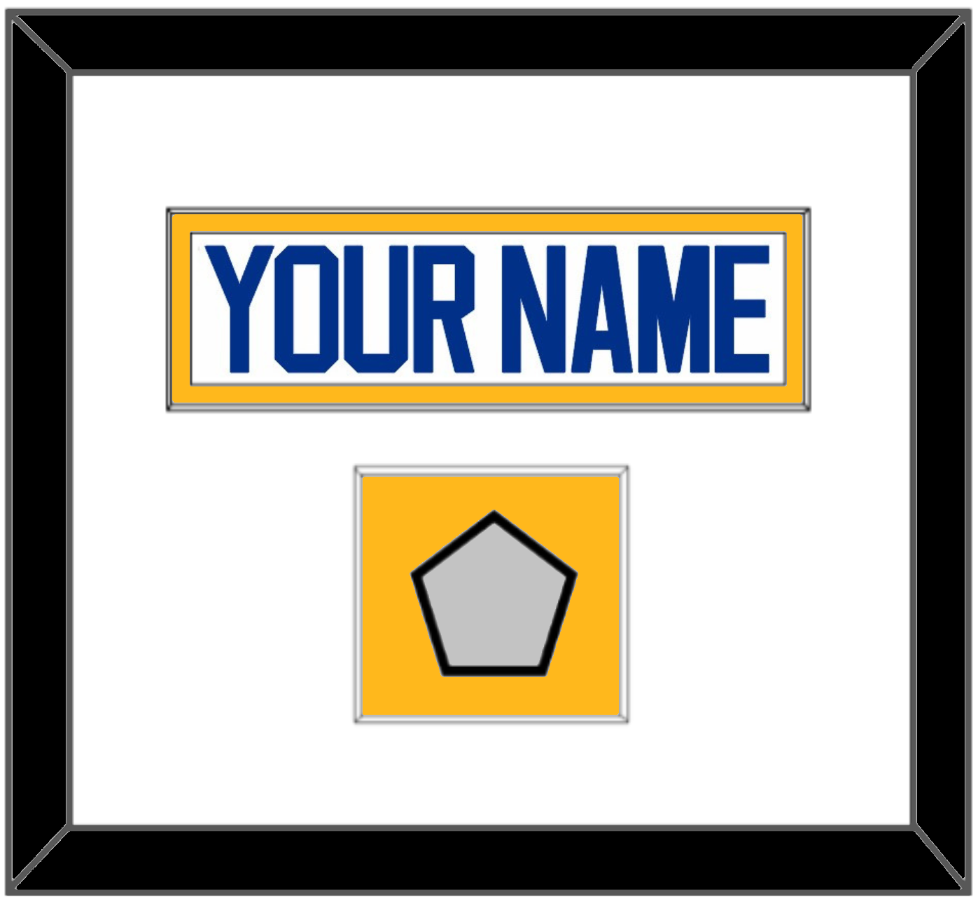 St. Louis Nameplate & Stanley Cup Finals Patch - Road White (2017-2025) - Essential Tier 2