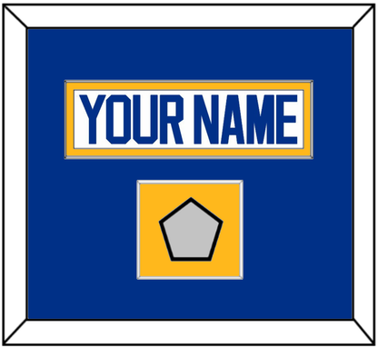 St. Louis Nameplate & Stanley Cup Champions Patch - Road White (2017-2025) - Essential Tier 3