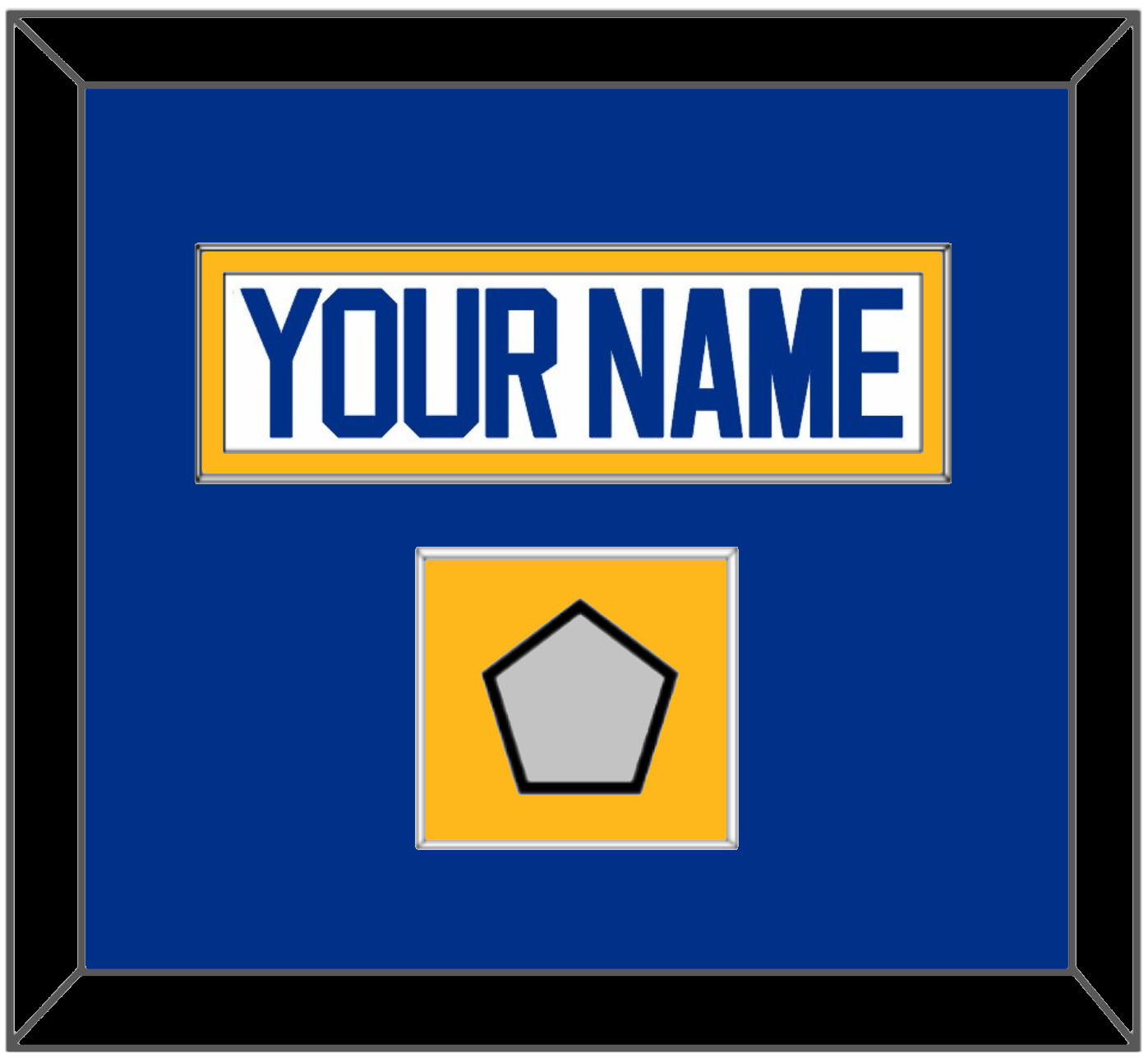 St. Louis Nameplate & Stanley Cup Finals Patch - Road White (2017-2025) - Essential Tier 3