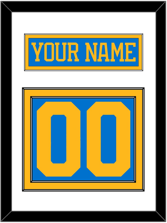 St. Louis Nameplate & Number (Back) - Home Blue - Signature Tier 1