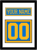 St. Louis Nameplate & Number (Back) - Home Blue - Double Mat 1