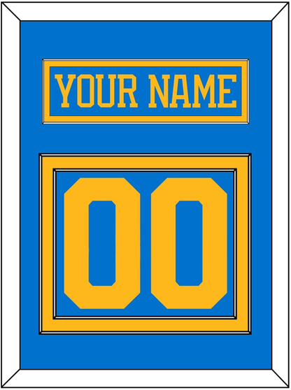 St. Louis Nameplate & Number (Back) - Home Blue - Signature Tier 2
