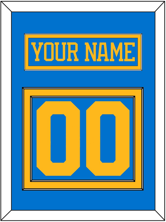 St. Louis Nameplate & Number (Back) - Home Blue - Signature Tier 2