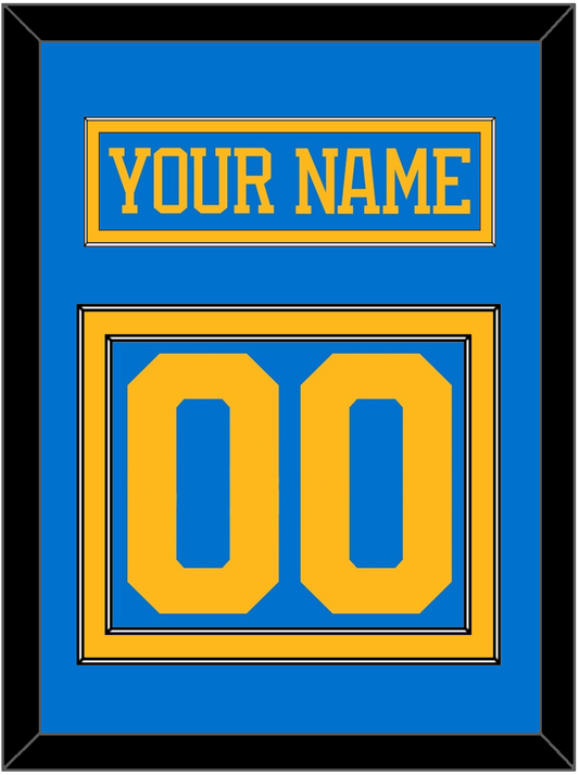 St. Louis Nameplate & Number (Back) - Home Blue - Signature Tier 2