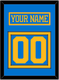 St. Louis Nameplate & Number (Back) - Home Blue - Double Mat 2
