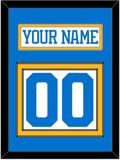 St. Louis Nameplate & Number (Back) - Road White - Double Mat 2