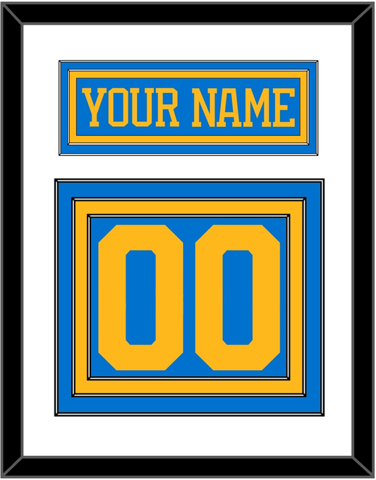 St. Louis Nameplate & Number (Back) - Home Blue - Premier Tier 1